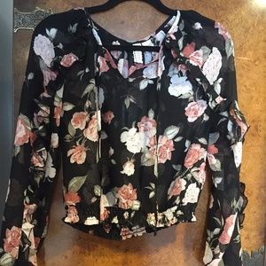 Sheer Floral Shirt